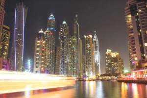 Dubai Marina Beautiful Night View